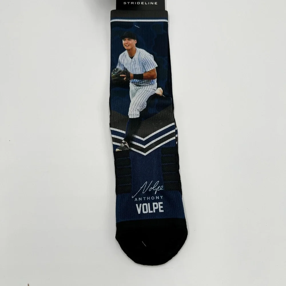 Strideline Anthony Volpe New York Yankees Premium Full Sub Camo Socks M/L NWT‎